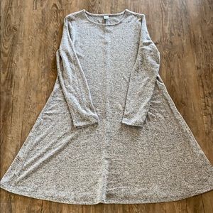 Soft gray swing dress